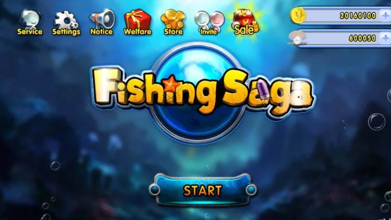Ứng dụng hack full tiền cá phổ biến - Fishing Saga Online Mod